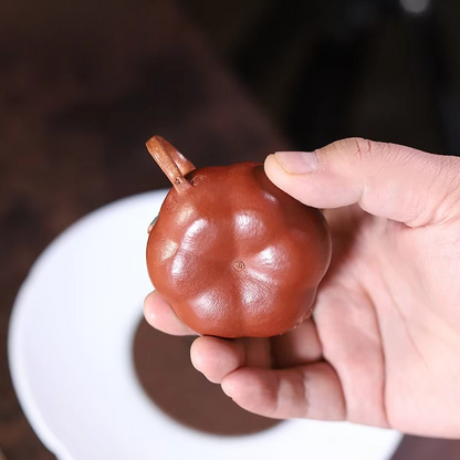 Artisanal Chinese Mini Pumpkin Tea Infuser Pot