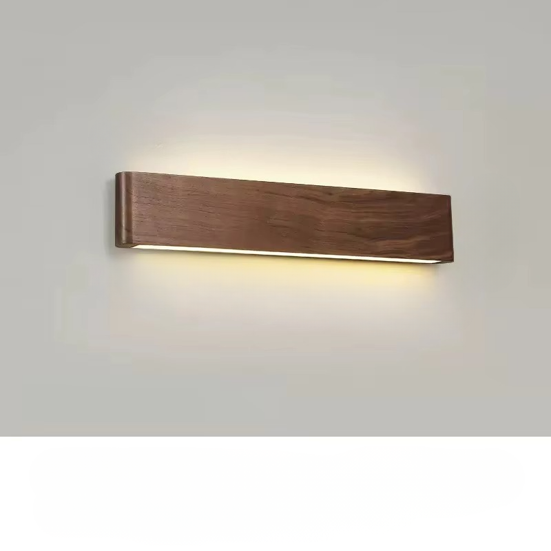 Rustic Wood LED Wall Lamp for Home Decor