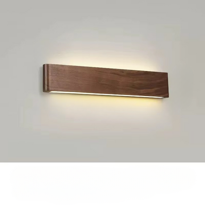Rustic Wood LED Wall Lamp for Home Decor