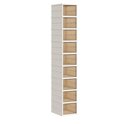 Clear Collapsible Extra Storage Shoe Rack
