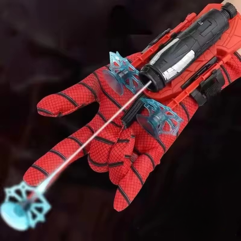 Fun Web Shooter Toy Glove with Soft Foam Darts