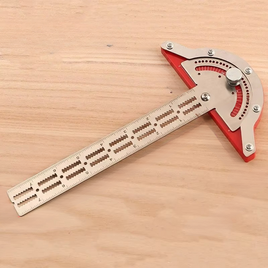 Accurate Metal Carpenter Square and Edge Guide Ruler - Hehif