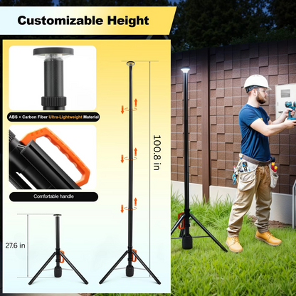 Bright Portable LED Work Lamp with Rechargeable Battery