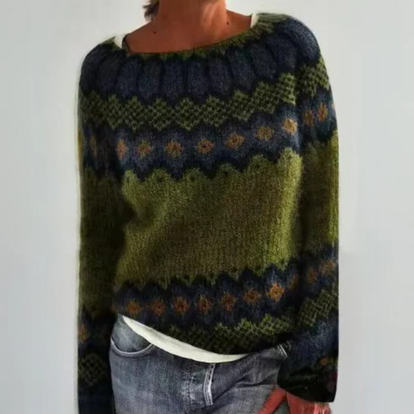 Cozy Holiday Crew Neck Sweater
