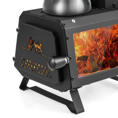 Compact Outdoor Campfire Cooking Wood Stove