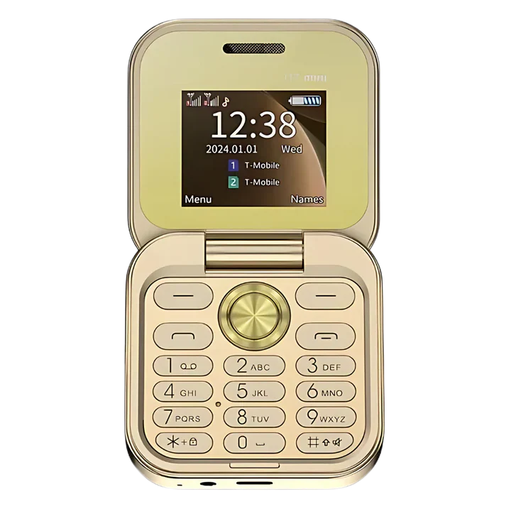 Compact Dual Sim Flip Mobile Phone
