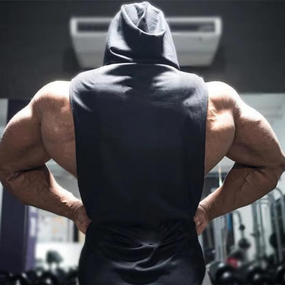 Men's Breathable Athletic Hooded Tank Top - Hehif