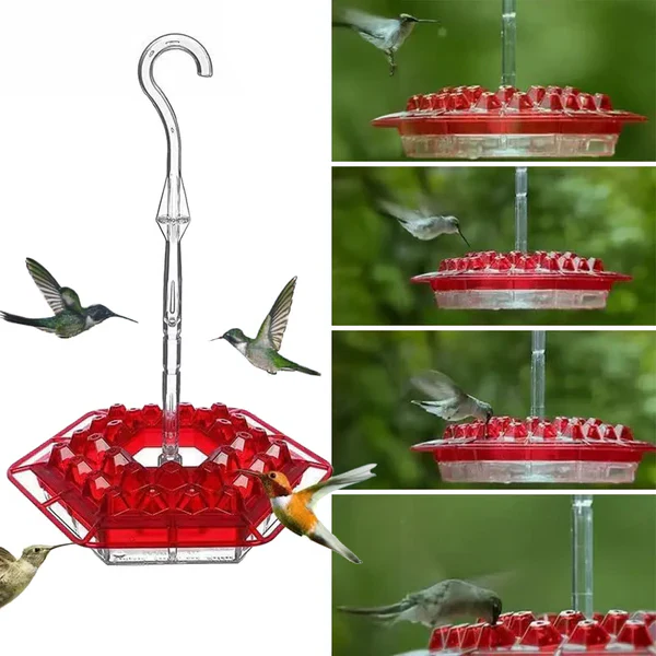 Squirrel-Proof Bird Feeder with 30 Pest-Resistant Holes - Hehif