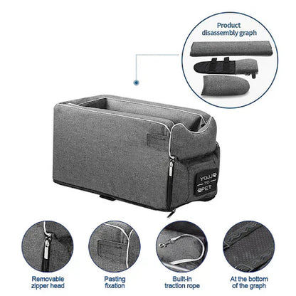 Pet Car Safety Seat Carrier Bag for Small Pets