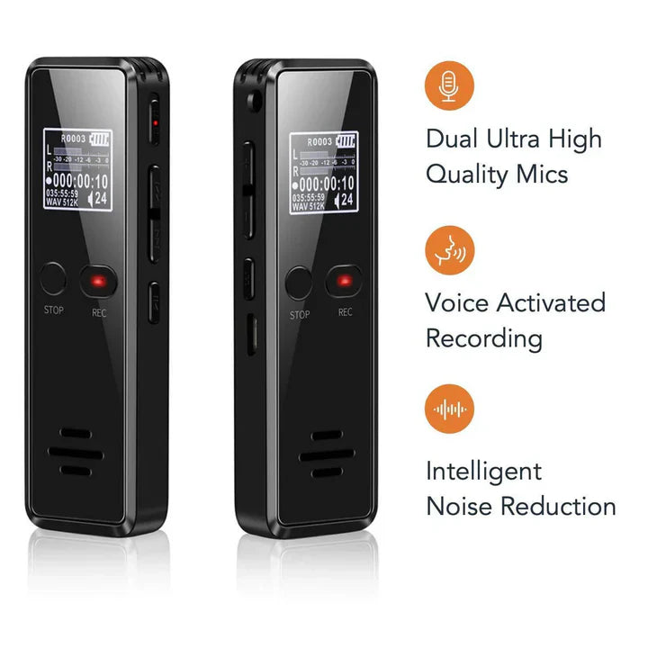Compact Portable Voice Recorder with Speaker