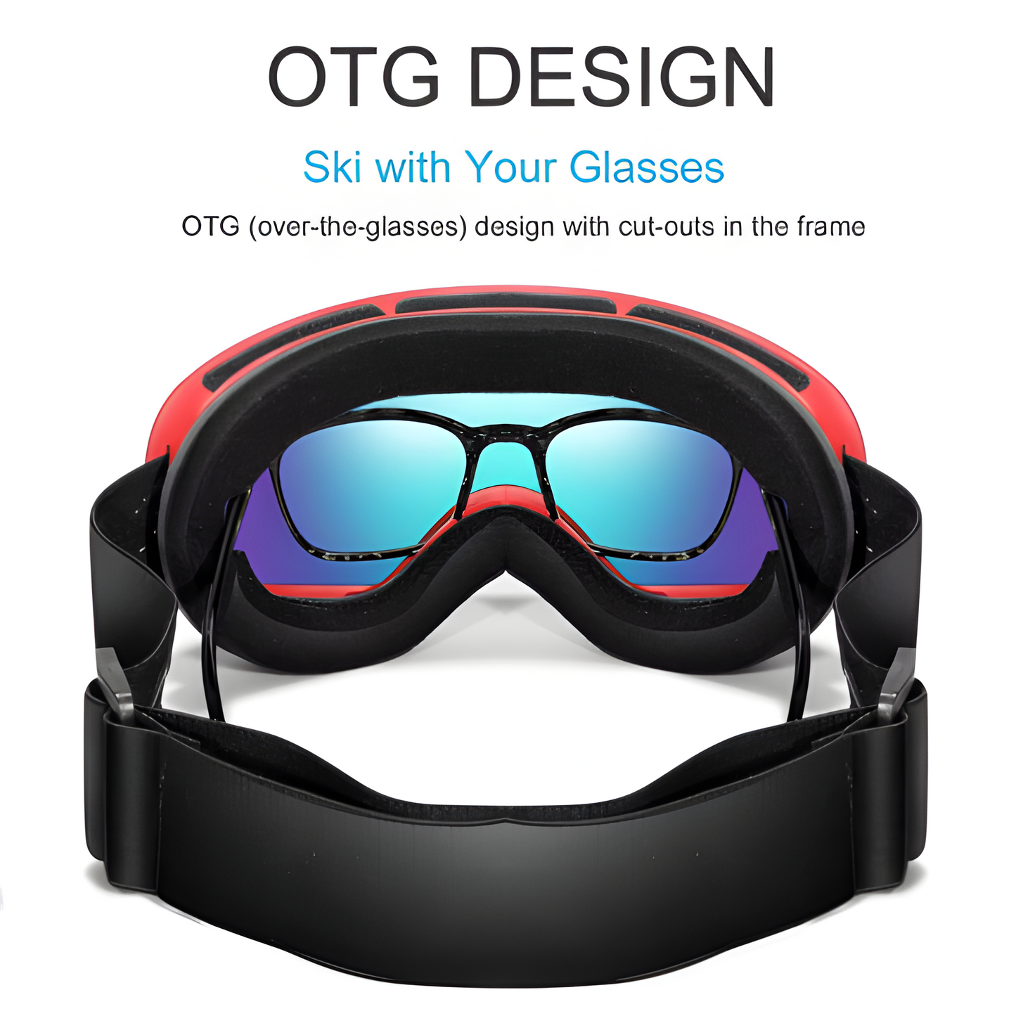 Waterproof Ski Goggles with Fog Proof UV Protection Lens