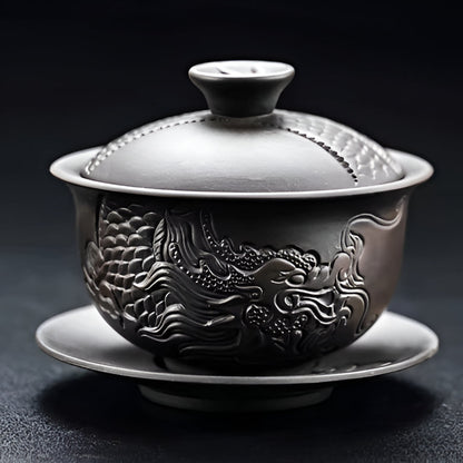 Unique Ceramic Dragon Tea Infuser Teapot Set