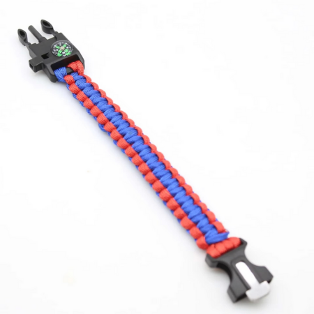 Tactical Survival Paracord Bracelet with Fire Starter
