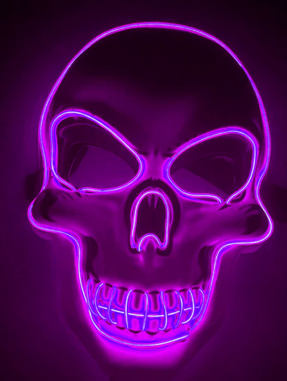 Spooky Glow in the Dark Skeleton Face Mask