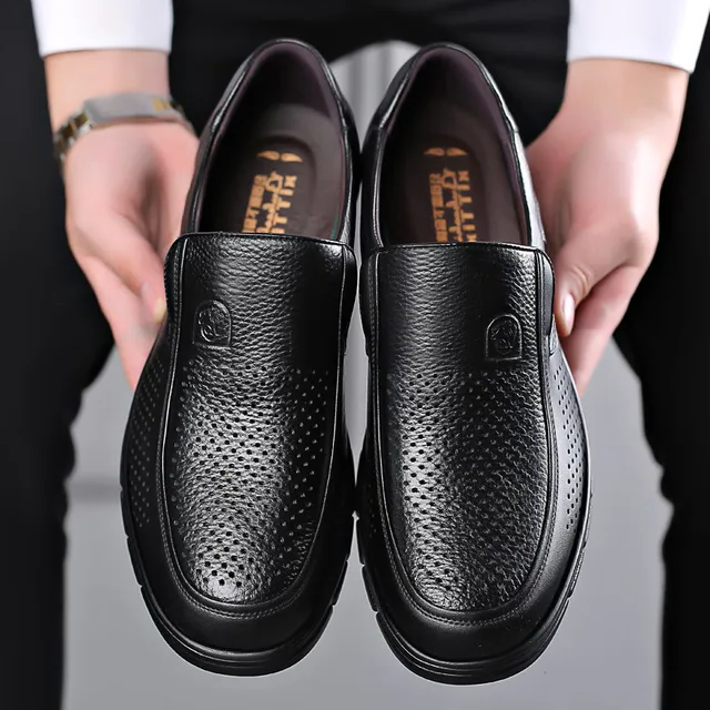 Authentic Leather Mens Comfort Shoes