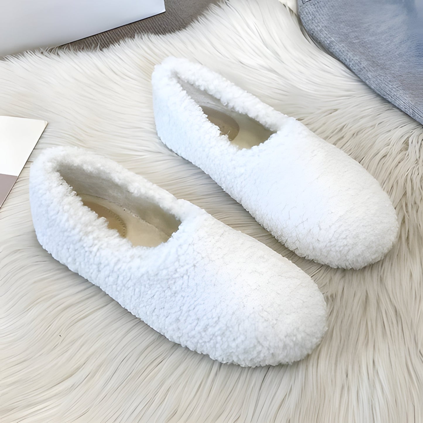 Warm Fuzzy Sheepskin Women's Winter Slippers