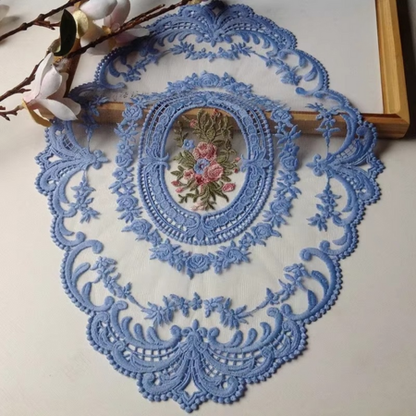 Beautiful Floral Round Tablecloth with Napkins and Coasters