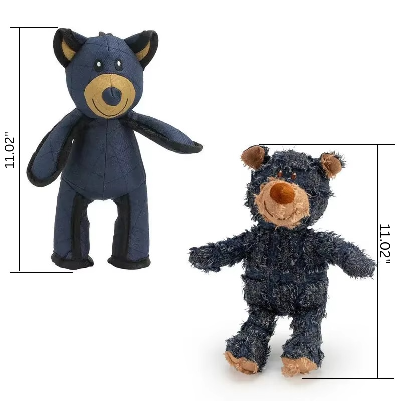 Durable Rubber Bear Dog Toy for All Breeds