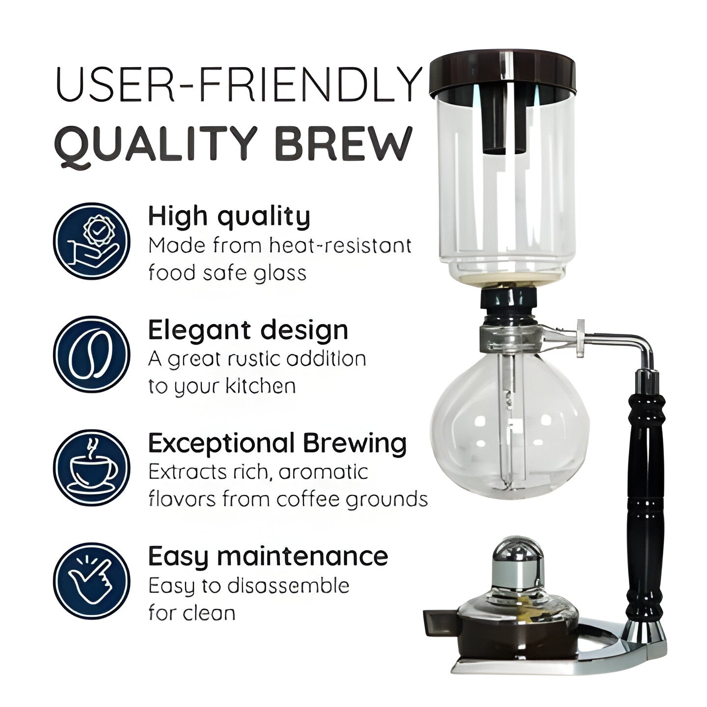 Classic Manual Pour Over Coffee Brewer