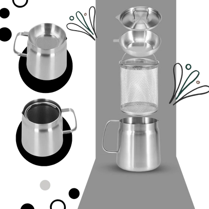 Large Double Layer Stainless Steel Fryer Pot