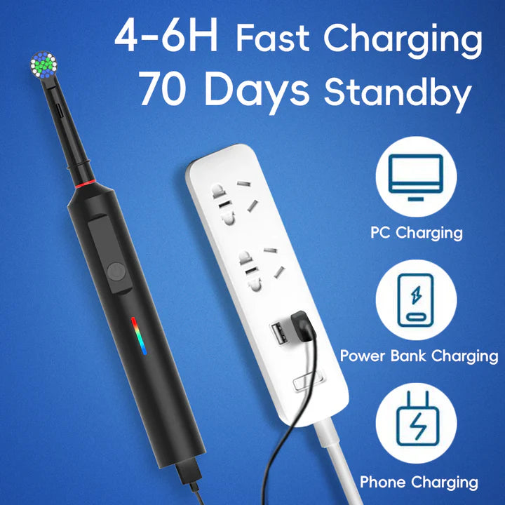 Spin Toothbrush with Rotating Head