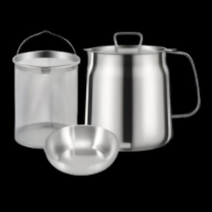 Large Double Layer Stainless Steel Fryer Pot - Hehif