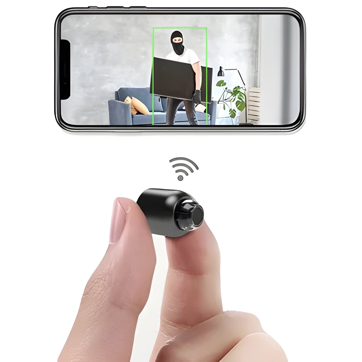 Compact Wireless WiFi Home Security Camera Night Vision HD - Hehif