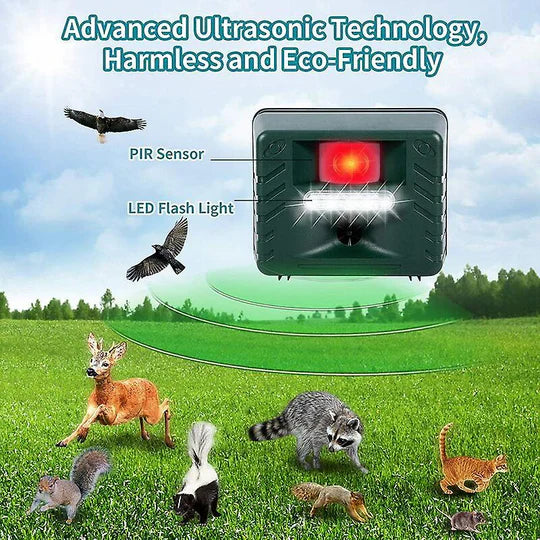 Outdoor Bird Deterrent Ultrasonic Repeller Device