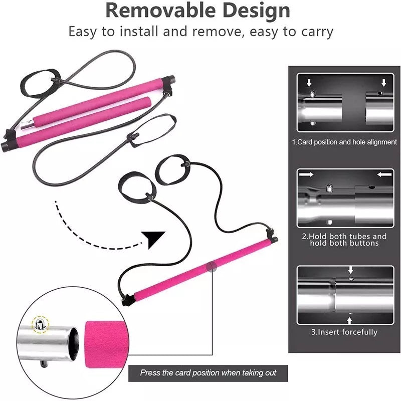 Versatile Home Fitness Bar & Resistance Trainer