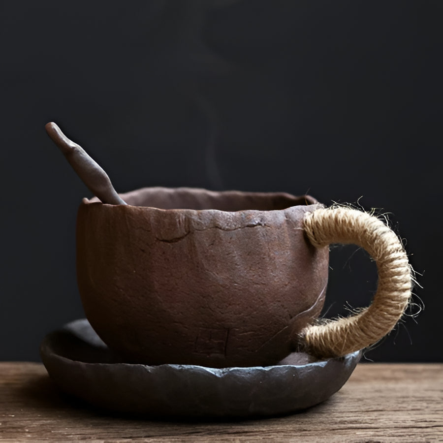 Artisan Large Stoneware Coffee Mug Set