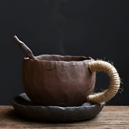 Artisan Large Stoneware Coffee Mug Set