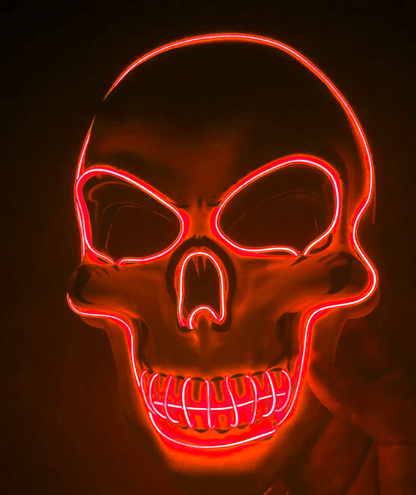 Spooky Glow in the Dark Skeleton Face Mask