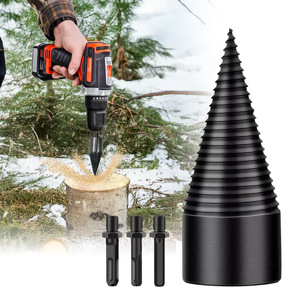 Heavy Duty Log Splitter Drill Attachment - Hehif