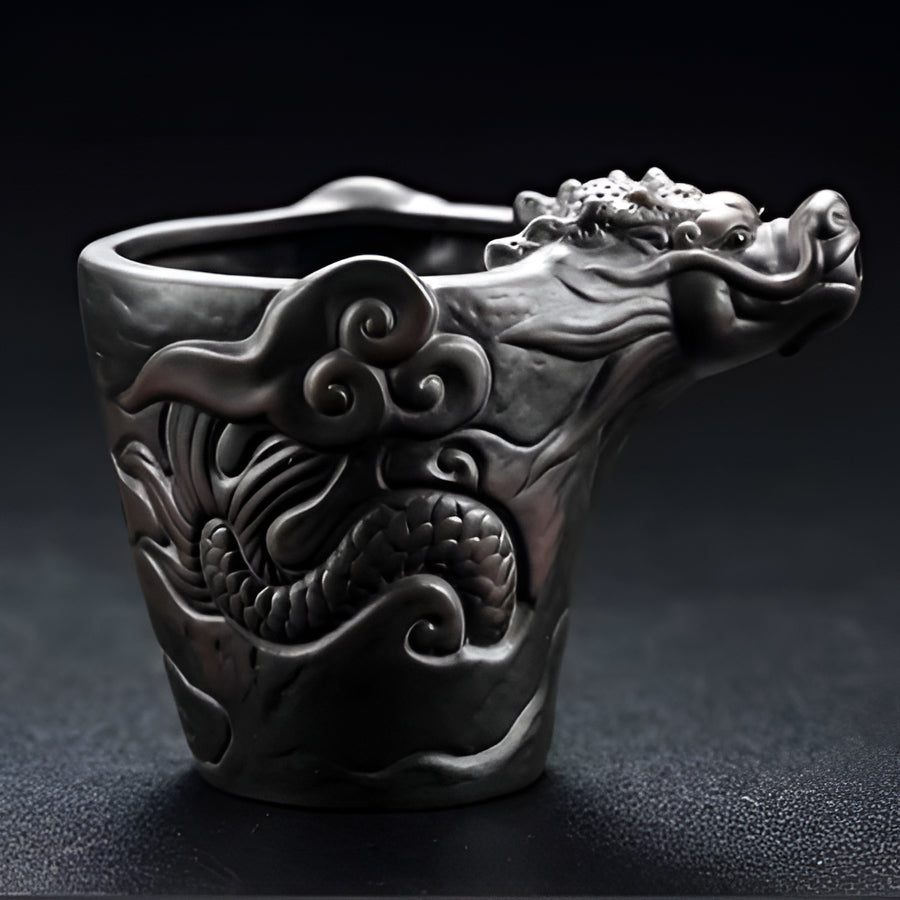 Unique Ceramic Dragon Tea Infuser Teapot Set