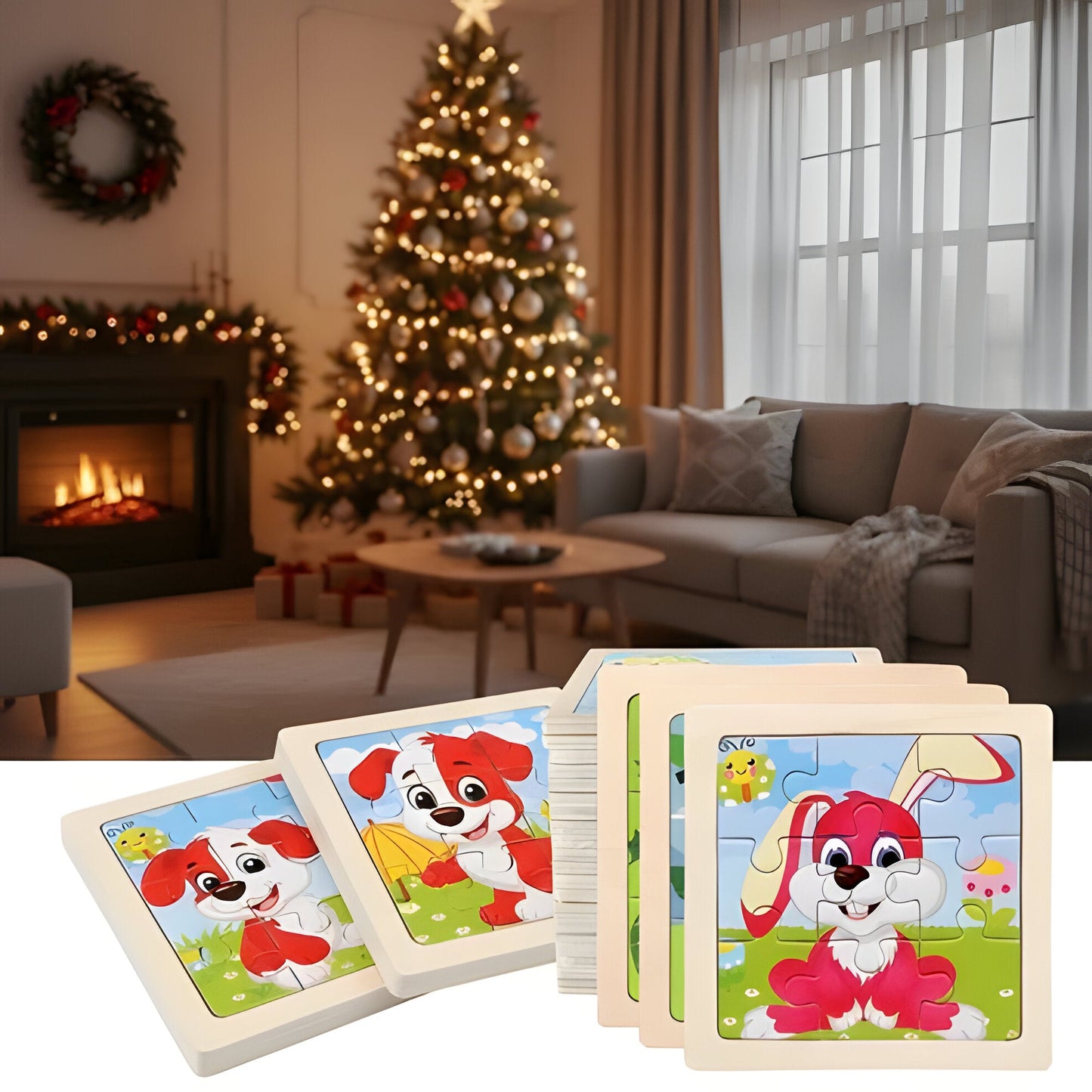Educational Wooden Shape Sorting Toy for Kids