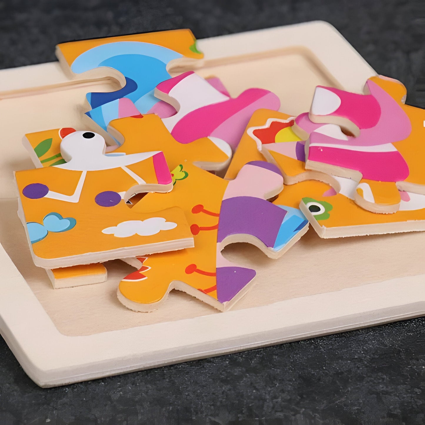 Educational Wooden Shape Sorting Toy for Kids