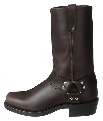 Tall Black Leather Cowboy Boot