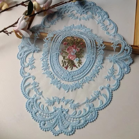 Beautiful Floral Round Tablecloth with Napkins and Coasters