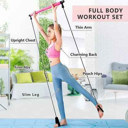 Versatile Home Fitness Bar & Resistance Trainer