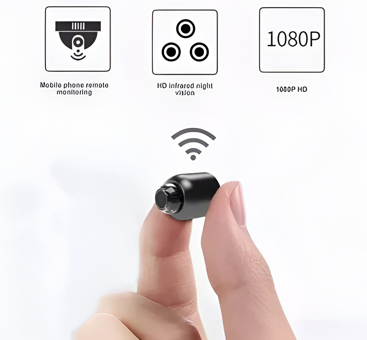 Compact Wireless WiFi Home Security Camera Night Vision HD