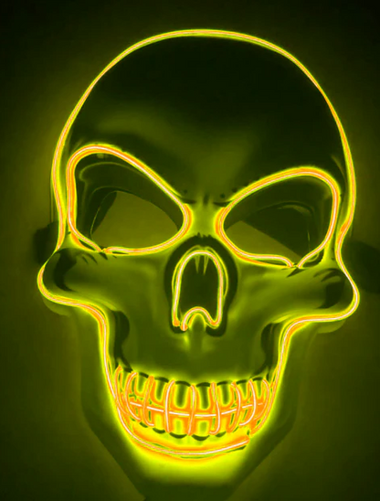 Spooky Glow in the Dark Skeleton Face Mask