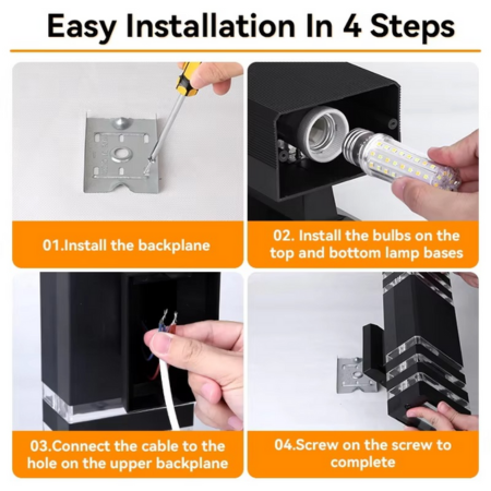 Stylish Exterior LED Porch Light for Home Entrance