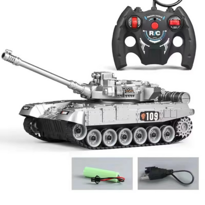 Big Remote Control Battle Tank Toy for Boys - Hehif
