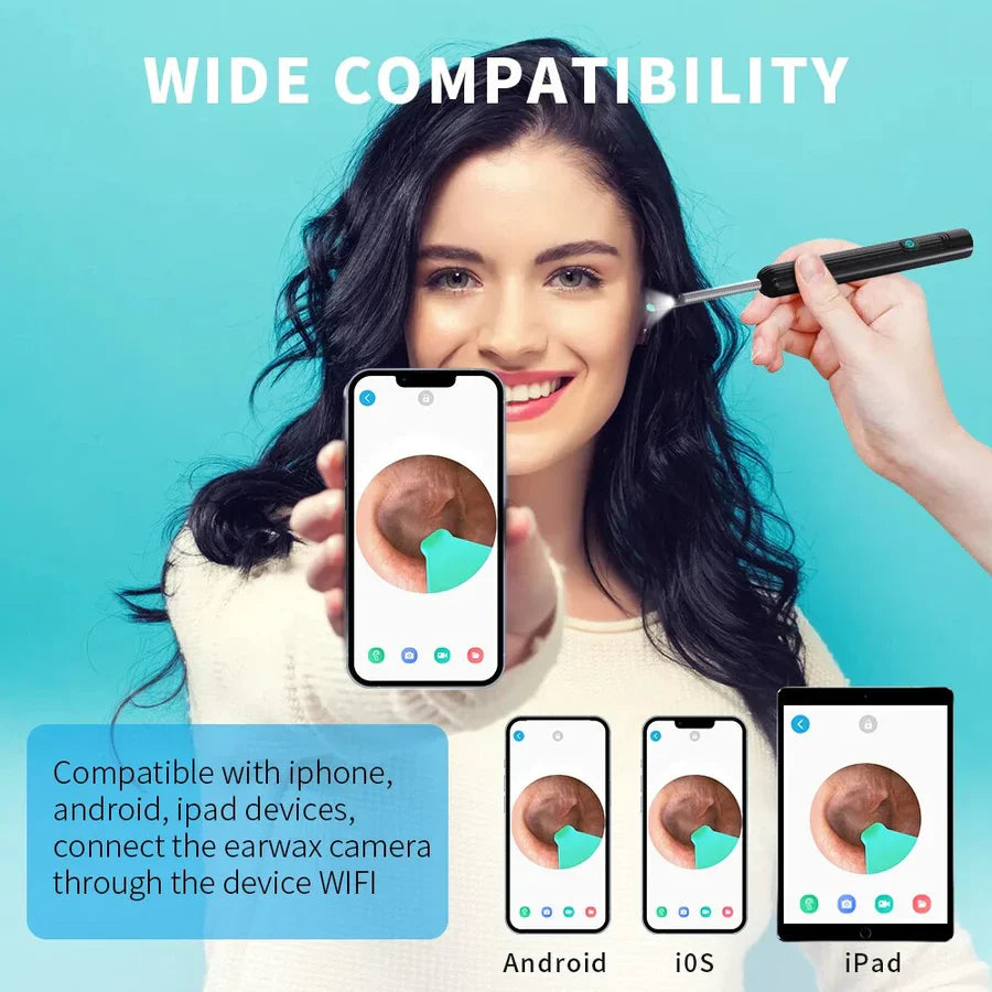 Wireless Ear Cleaner with LED Camera
