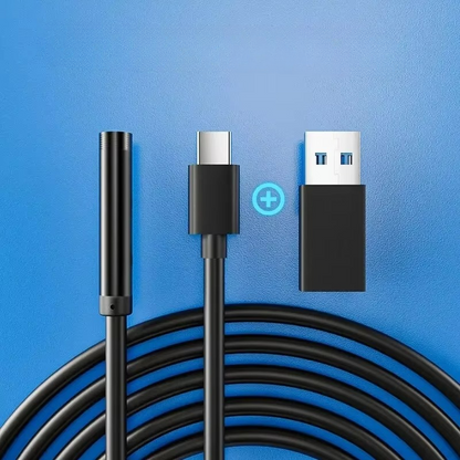 Flexible HD Inspection Camera with 6 LED Lights