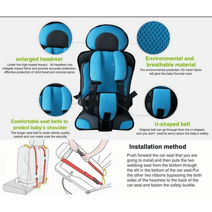 Kids Safety Harness Vest Portable Car Seat