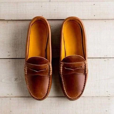 Classic Comfortable Flat PU Leather Loafers for Women
