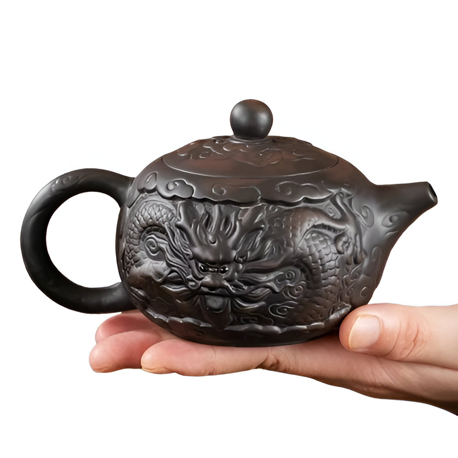 Unique Ceramic Dragon Tea Infuser Teapot Set