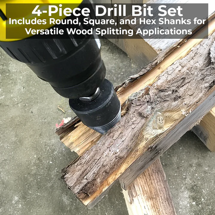 Heavy Duty Log Splitter Drill Attachment
