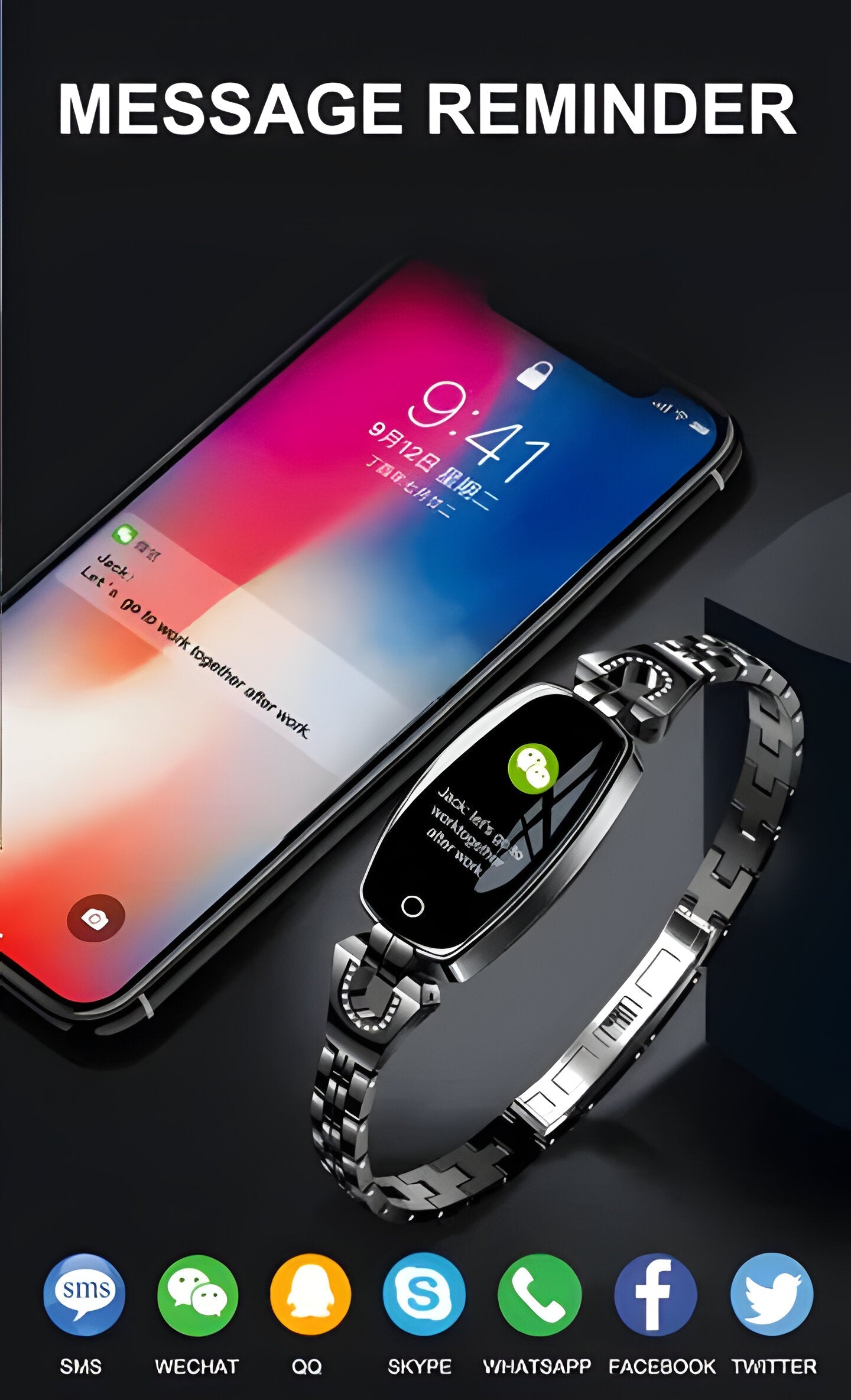 Water Resistant Sports Watch with Heart Rate Tracker for Women